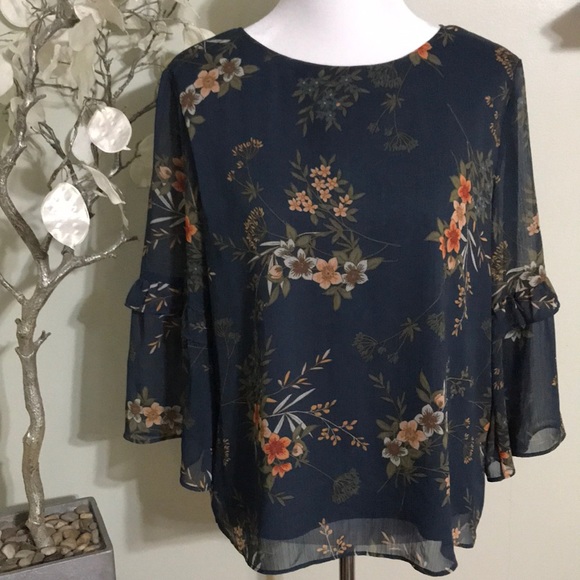 Banana Republic Tops - BANANA REPUBLIC FLORAL BLOUSE